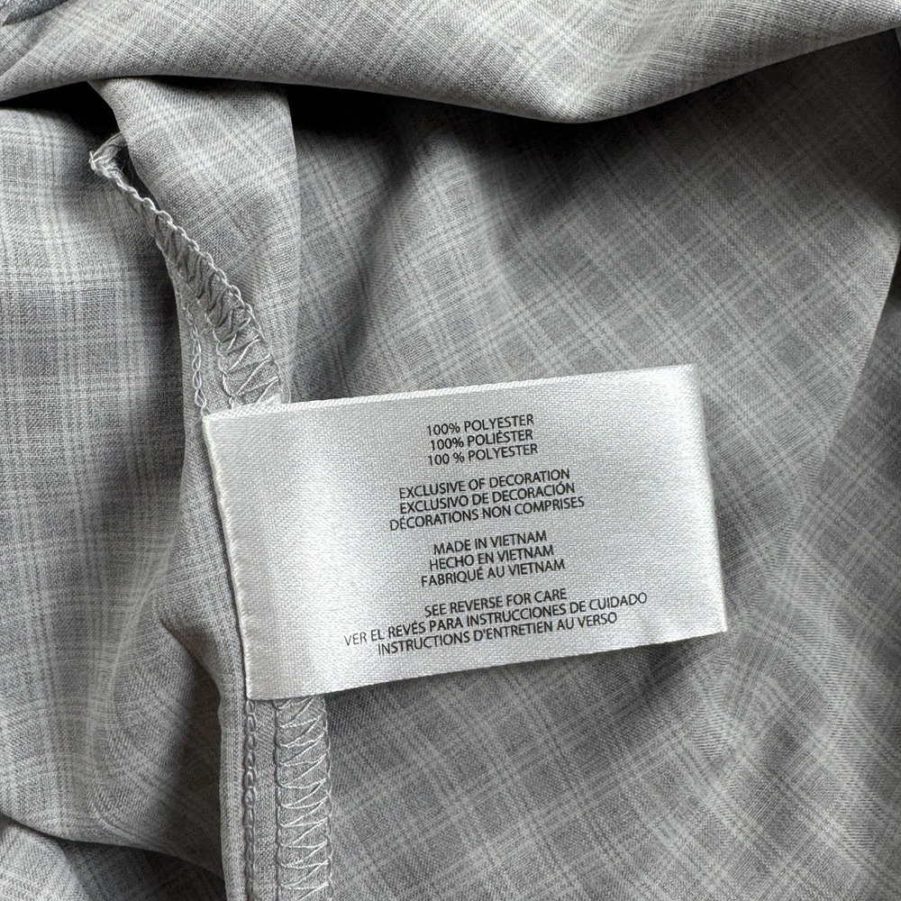 Orvis Mens  XXL Gray‎ Plaid Short Sleeve Button-Up Shirt Lightweight Sportsman - Picture 6 of 7